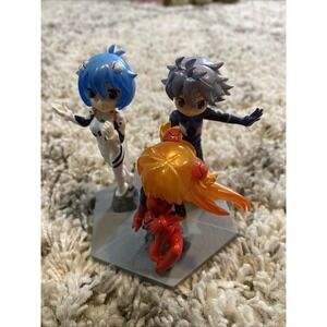 Evangelion Bandai‎ 3Pc Set 5in Figurines